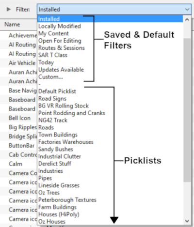 Pick List Filter
