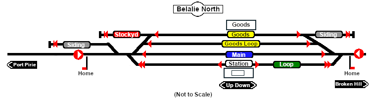 Belalie North Trackmarks map