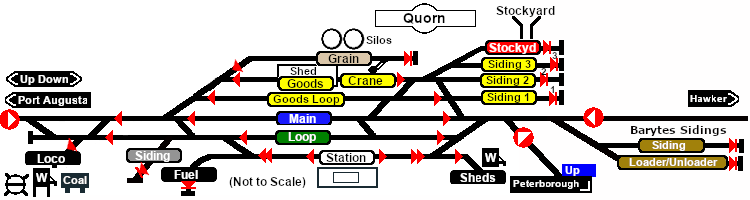Quorn Trackmarks map
