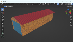 Shed house B5 3D view model with mats.png