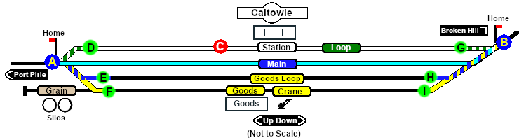 Caltowie Paths map