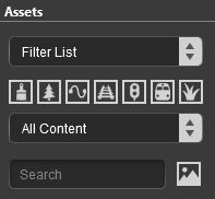 Assets palette