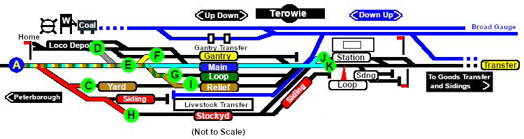 Terowie Paths map