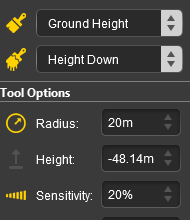 Up/Down brush options