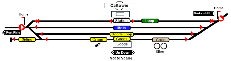 Caltowie Trackmarks map
