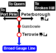 Peterborough-Terowie Strip Map