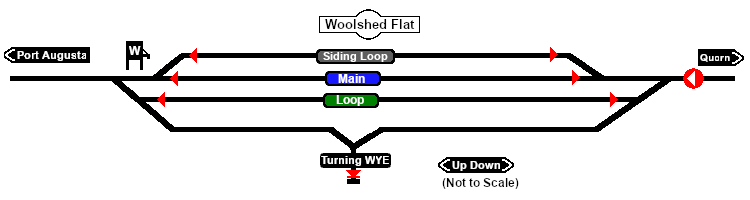 Woolshed Flat track marks map