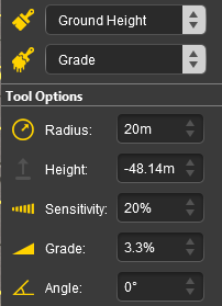 Grade brush options