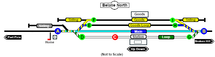 Belalie North Paths map