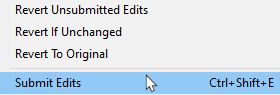 Submit edits