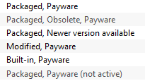 Packaged and Payware