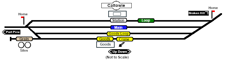 Caltowie map